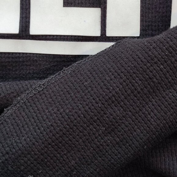 Ecko Unlimited knit hoodie black with white graphic design men's size L - Picture 8 of 10